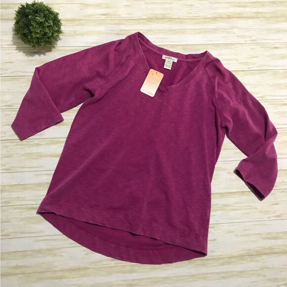 Orvis Tops - Orvis NWT Sunwash Pink Roll‎ Tab Three Quarter Sleeves Women’s Size Medium